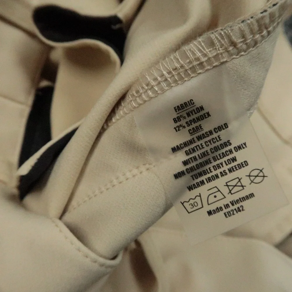 State & Libert Pants Mens 33x30 Beige Straight 5 Pocket Stretch Golf Performance